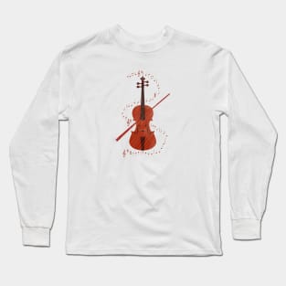 Violin playing Beethoven's Hymn of Joy. Long Sleeve T-Shirt